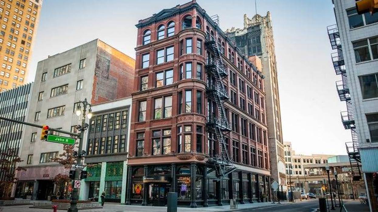 A line of buildings in Detroit show off city's architecture