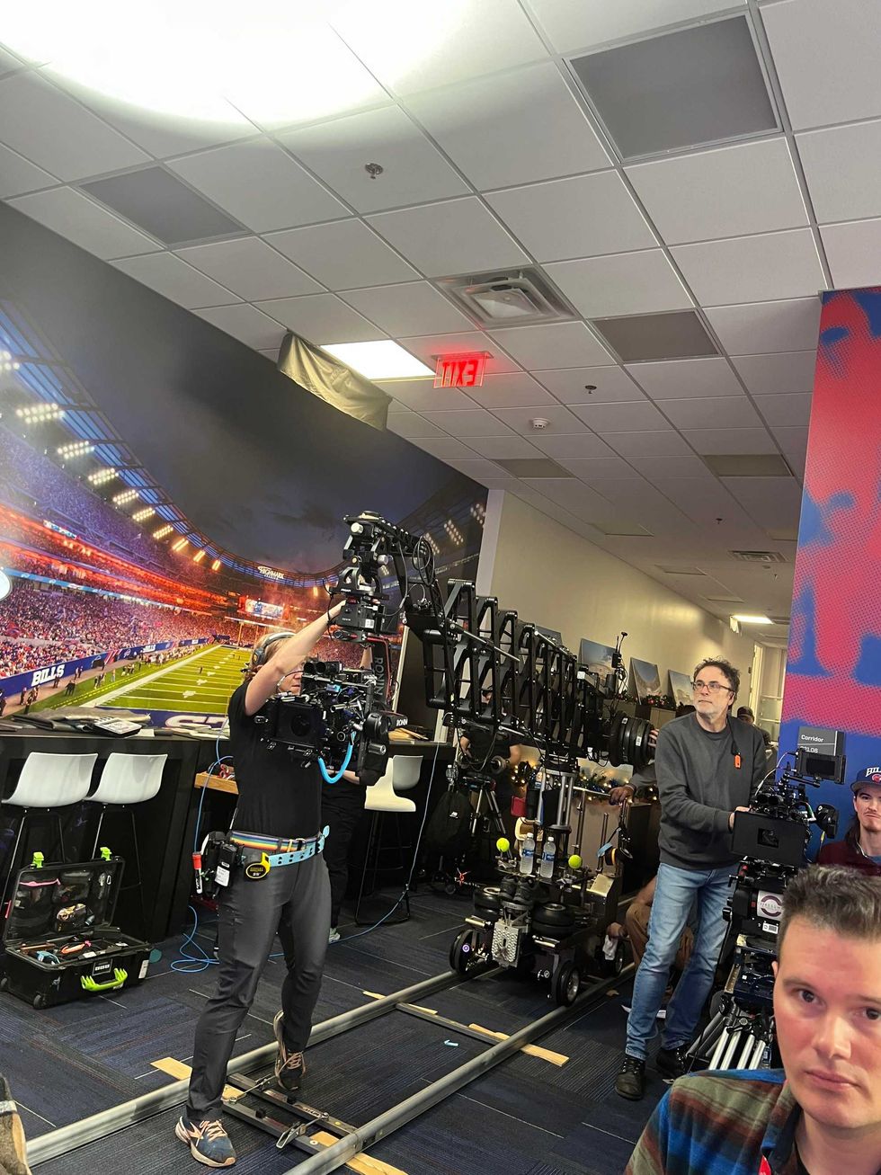 A look behind the scenes at the upcoming new Bills Hallmark movie