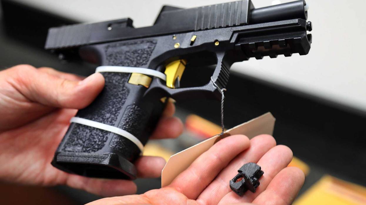 A machine gun conversion device for a Glock handgun was in custody of the ATF Boston Bureau. The device can convert the Glock into a machine gun after the "switch" is installed. It can be made with a 3-D printer.