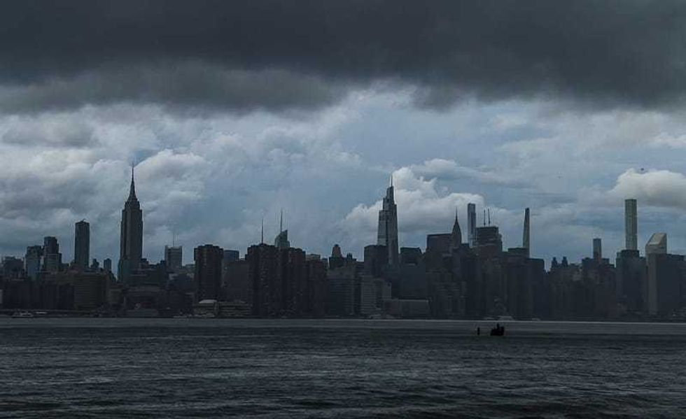 A major storm will slam New York City on Sunday and send temps to 60 degrees in the middle of December, according to AccuWeather.