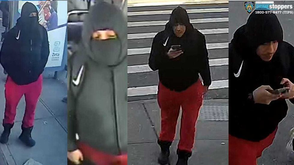 A male suspect is being sought in Wednesday