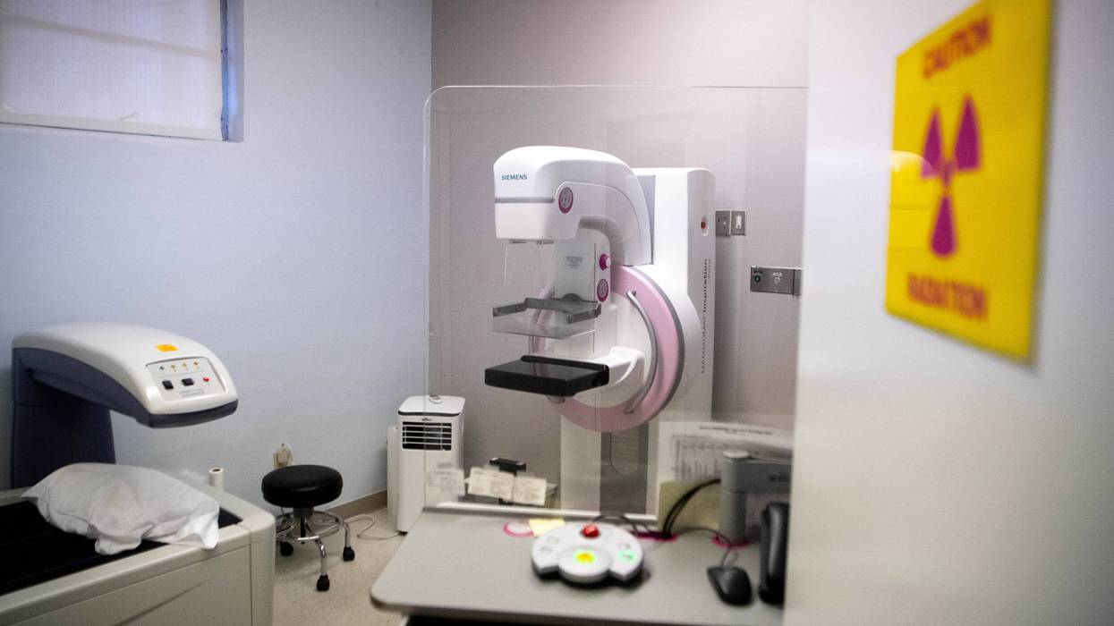 A mammogram and bone density machine.