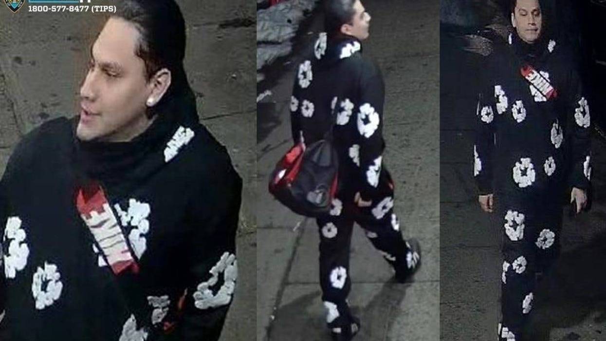 A man in matching floral sweatsuit is wanted for shooting a 16-year-old boy in the Bronx last month.