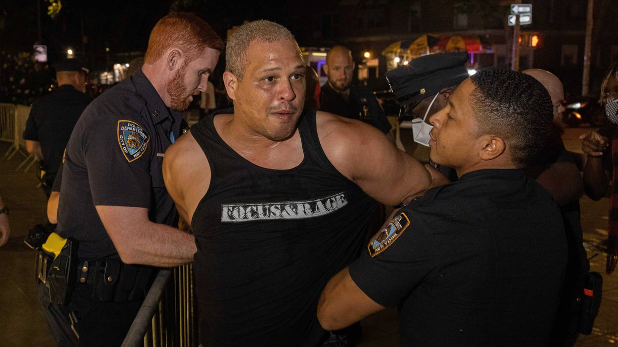 A man is arrested after allegedly pulling a taser on partygoers causing a scuffle and injuring at least one woman on June 18, 2021 in New York City