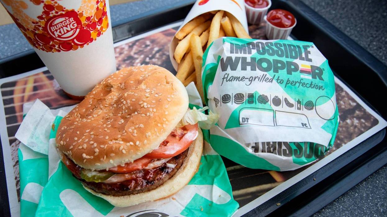 A man is suing Burger King because the meatless Impossible Whopper is cooked on the same grill as meat products, the lawsuit alleges.