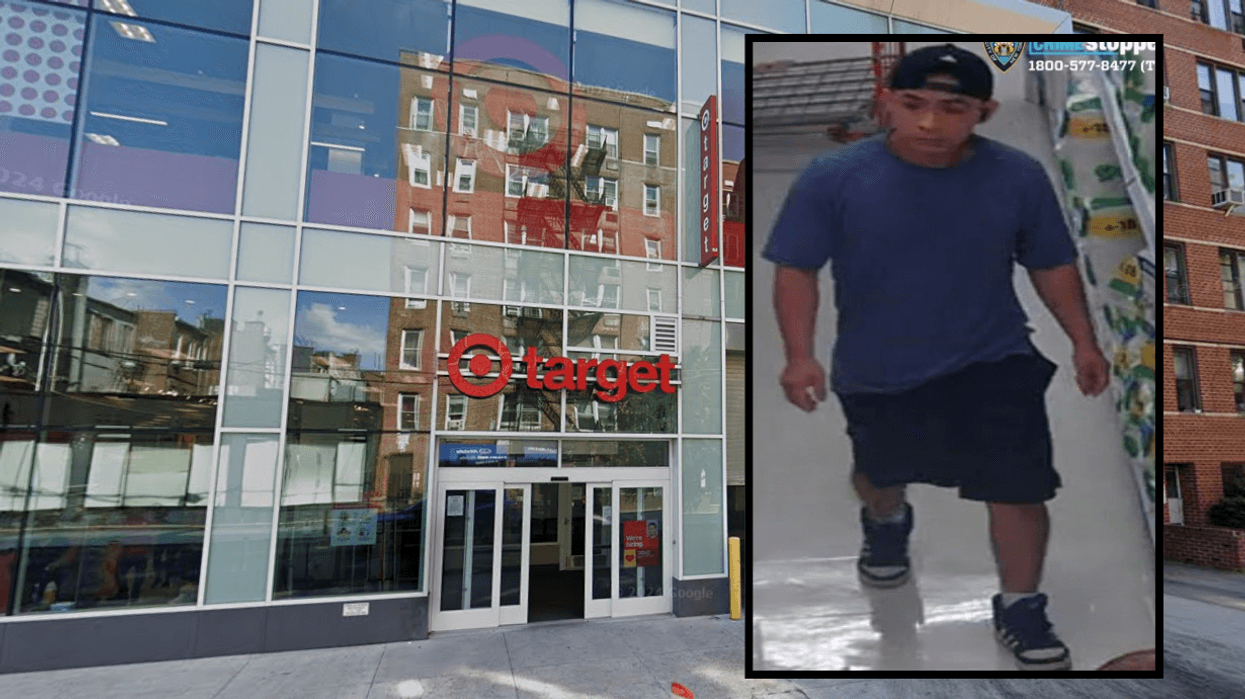 A man is wanted for recording women under their dresses and skirts as they shopped at a Brooklyn Target on two occasions last month.