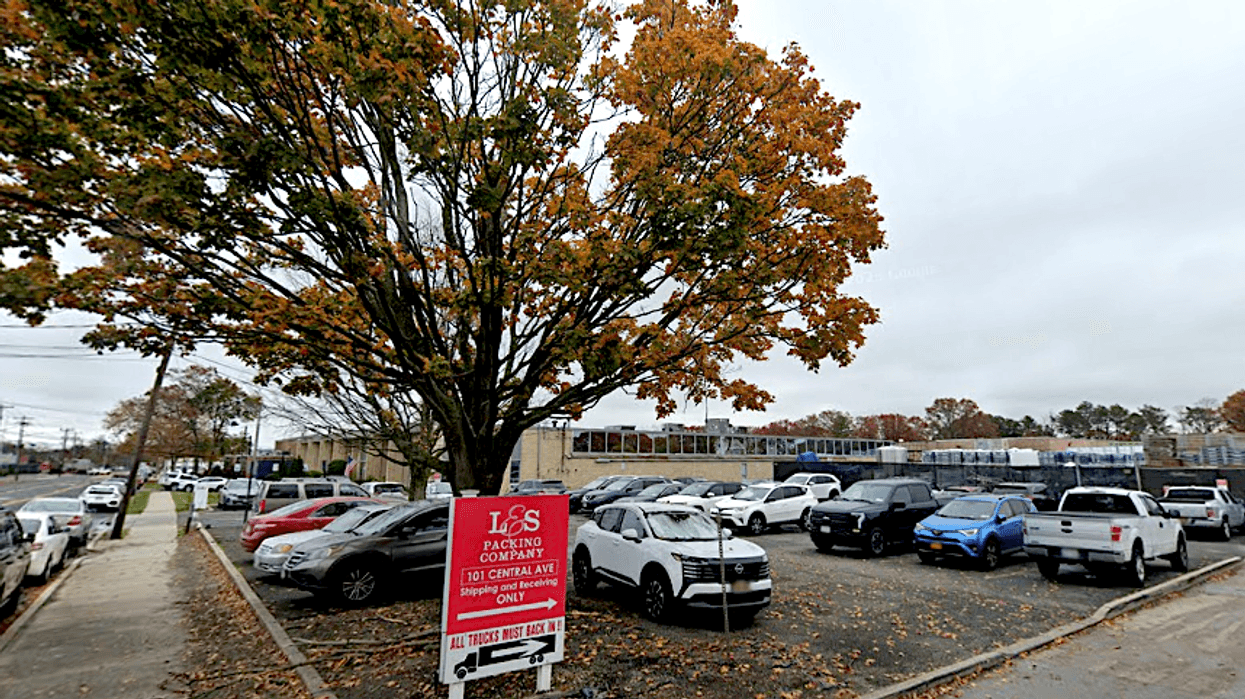 A man lost three fingers in a food dicing machine at a packaging company in East Farmingdale on Wednesday