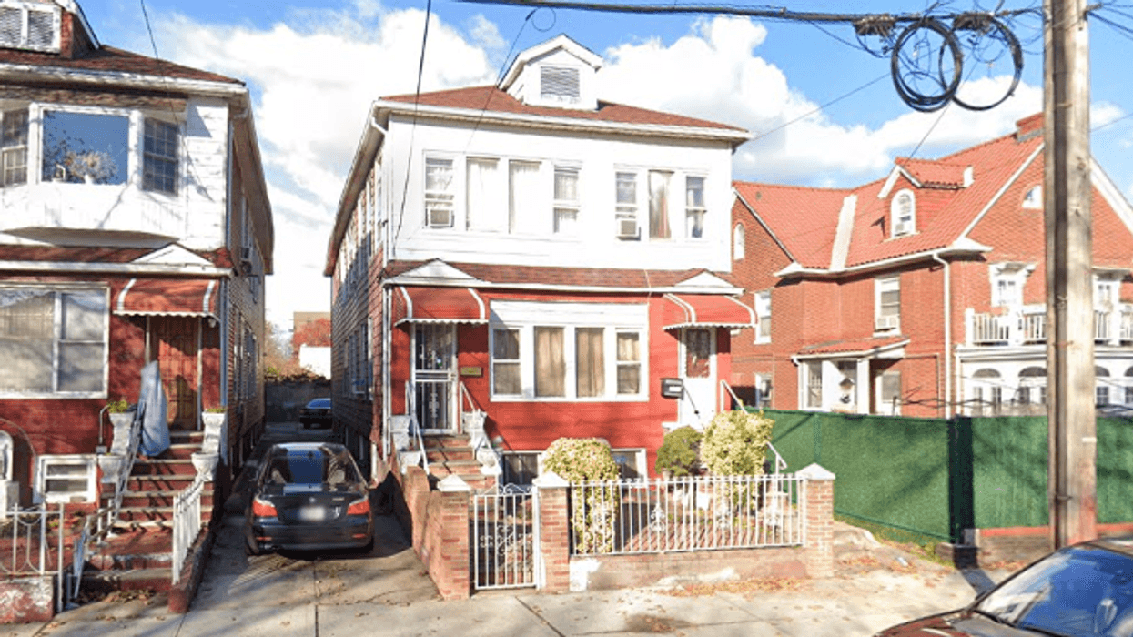 A man stabbed a woman at a home on Linden Boulevard in East Flatbush on Monday afternoon