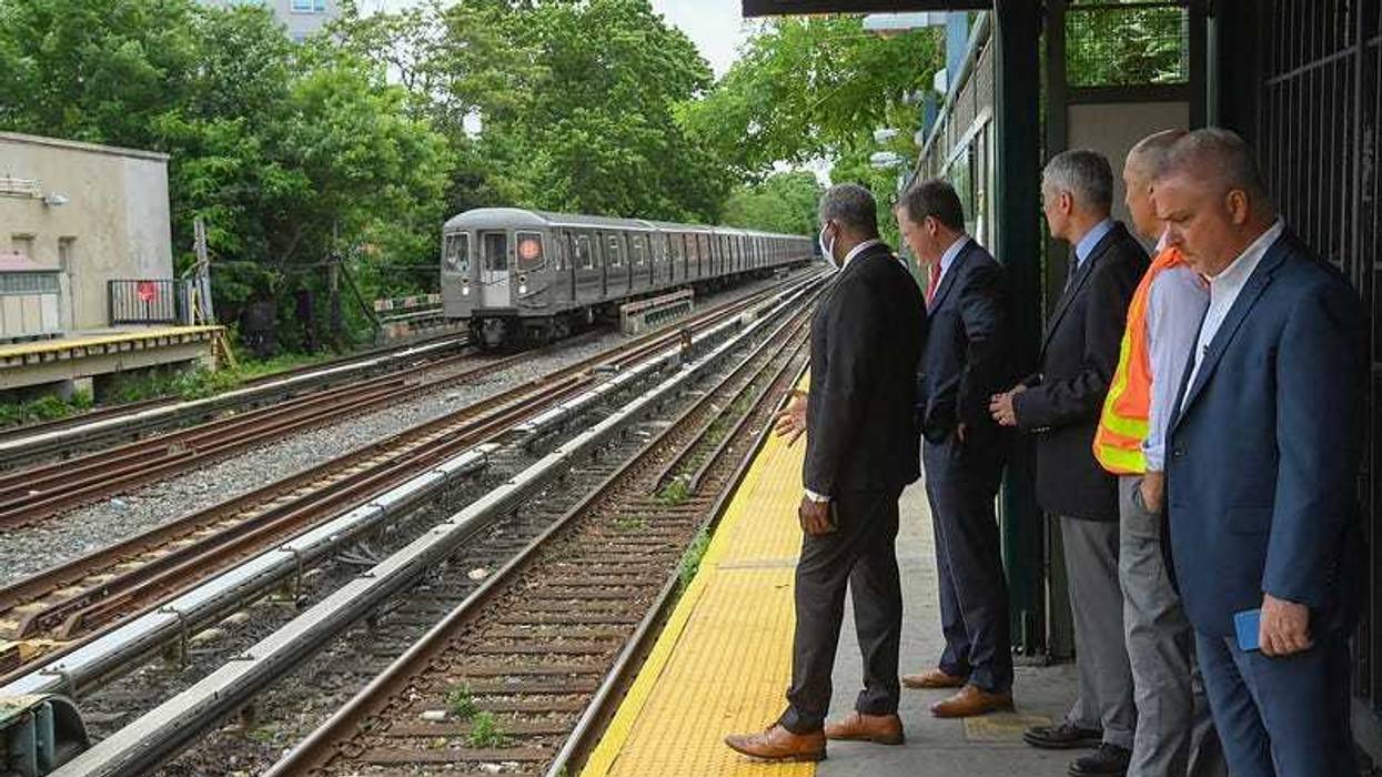 A man was dragged to subway tracks by his clothing and struck by an oncoming train at the Avenue M station in Midwood Wednesday night