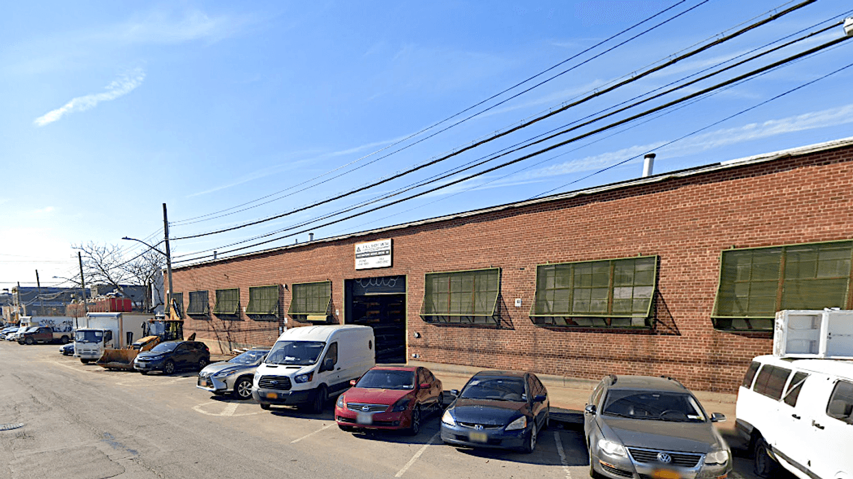 A man was found dead outside a sheet metal supplier in Hunts Point on Monday morning