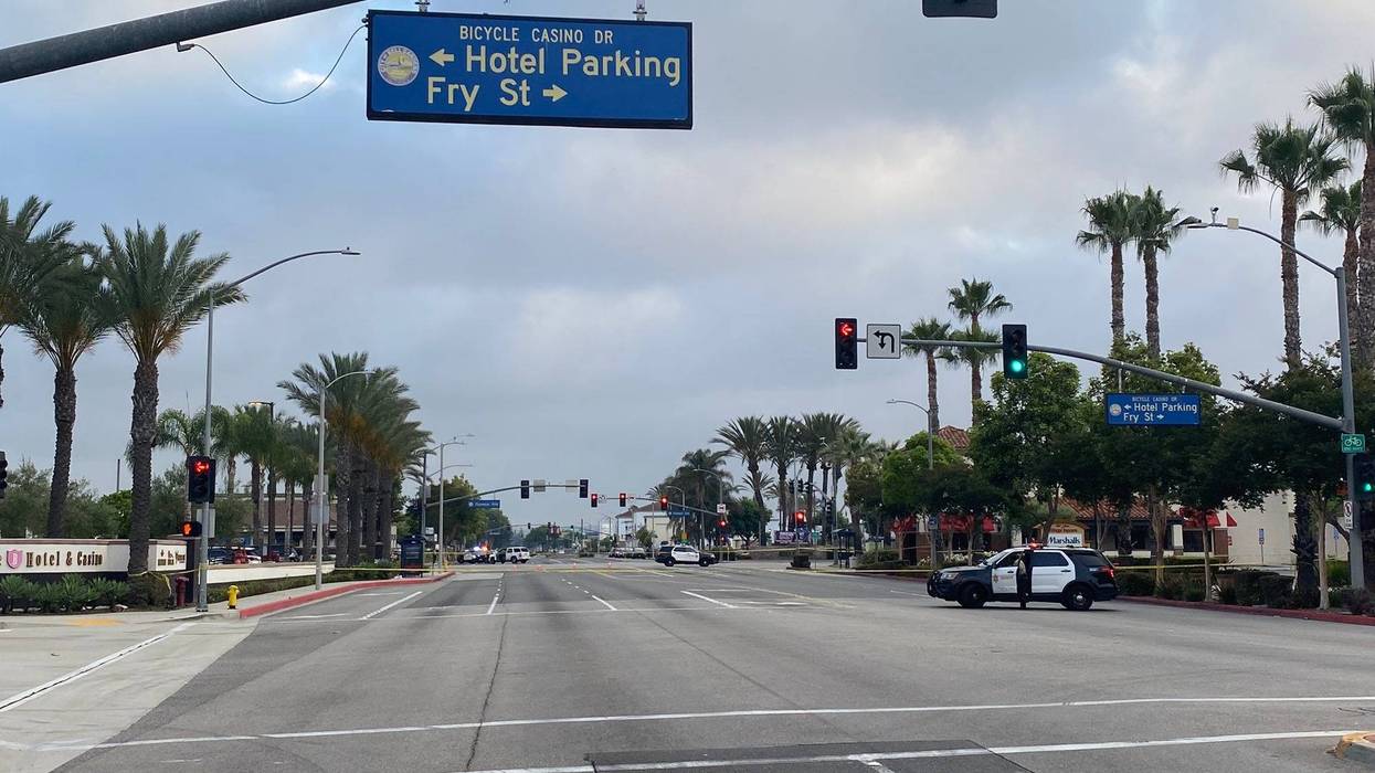 A man was hospitalized after he was shot by a sheriff’s deputy in the Bell Gardens area Thursday.