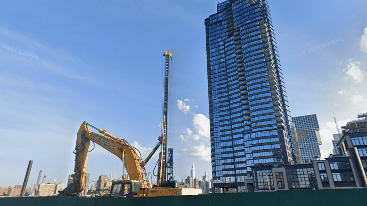A man was killed in a construction accident in Greenpoint Monday morning, police said.