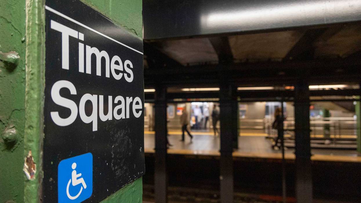 A man was slashed on a 1 train platform at the Time Square station early Monday morning, police said