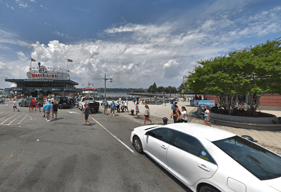 A man was stabbed at Pier 84, near Circle Line Sightseeing Cruises and the Intrepid Museum, on Thursday morning