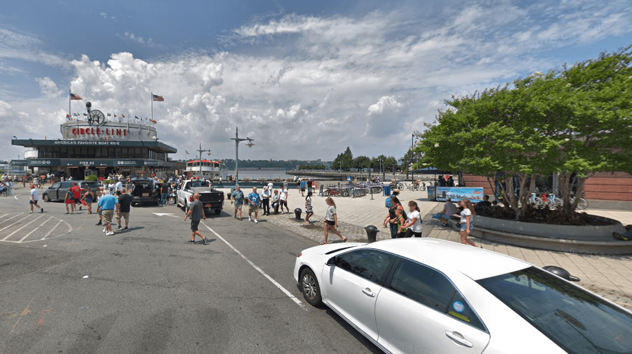 A man was stabbed at Pier 84, near Circle Line Sightseeing Cruises and the Intrepid Museum, on Thursday morning