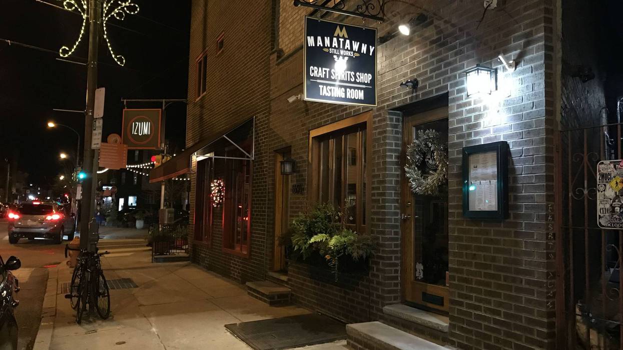 A Manatawny Stillworks tasting room on East Passyunk Avenue in South Philadelphia.