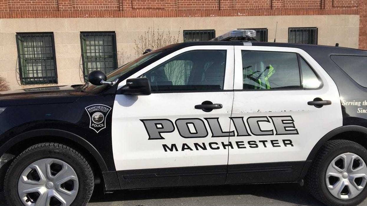 A Manchester Police cruiser.