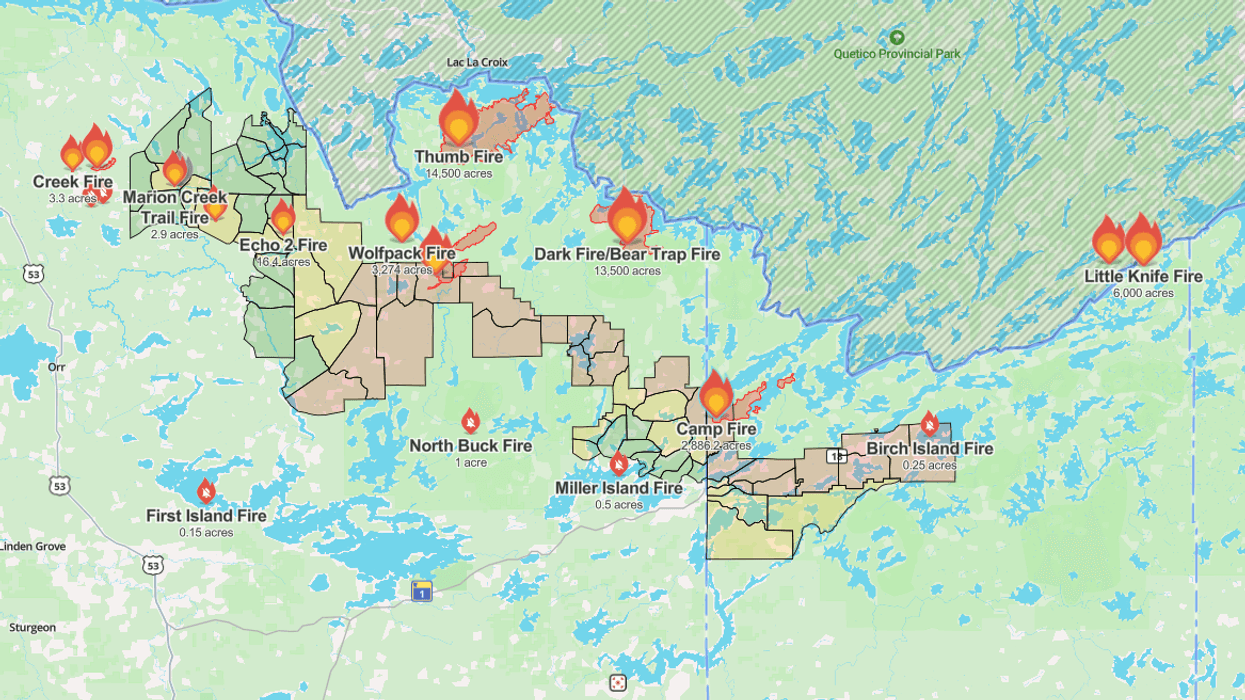 Evacuations continue as rescue crews work to extract two groups of YMCA campers from Minnesota wildfires