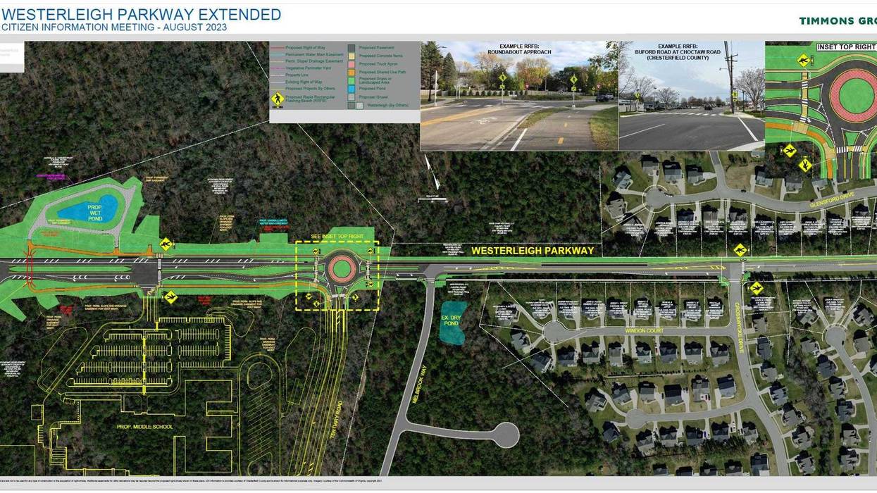 A map of the proposed addition