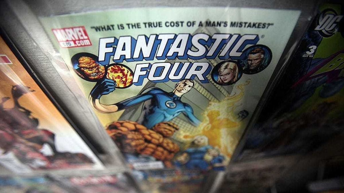 A Marvel Fantastic Four comic book is seen for sale at St. Mark's Comics August 31, 2009 in New York City.