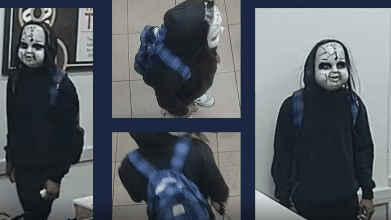 Masked person wanted for threatening and harassing people around City Hall