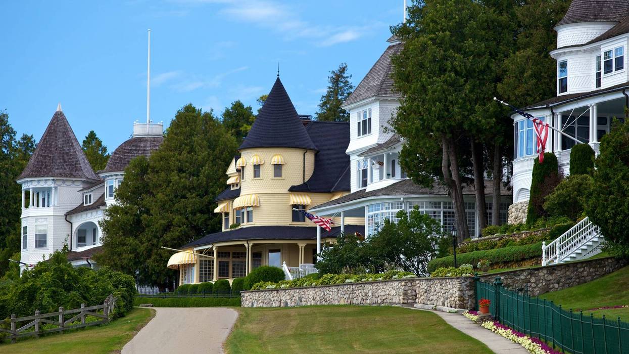 A massive blaze destroyed one Mackinac Island home built in 1900, leaving behind very little beyond charred wood and ash, fire officials said on Tuesday.