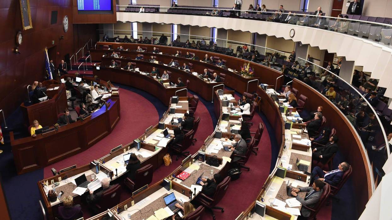 A meeting of the Nevada Legislature in Carson City