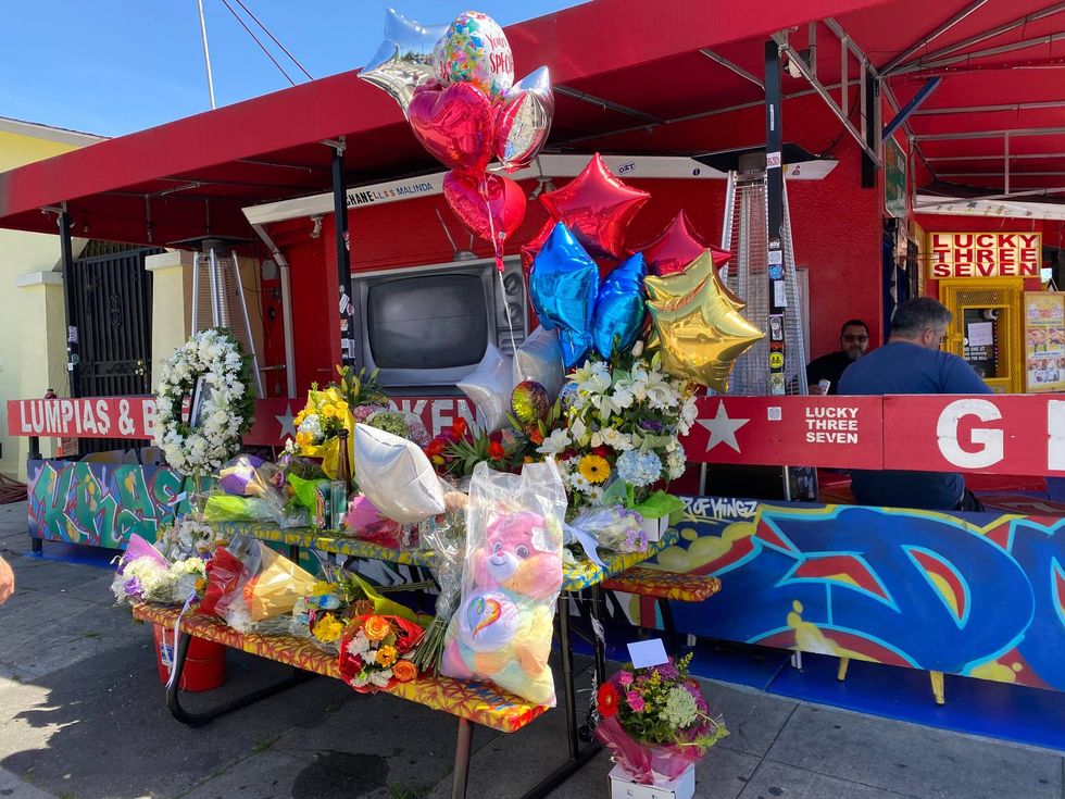 A memorial has been set up at the restaurant for Anabo.