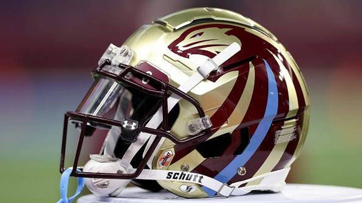 A Michigan Panthers helmet