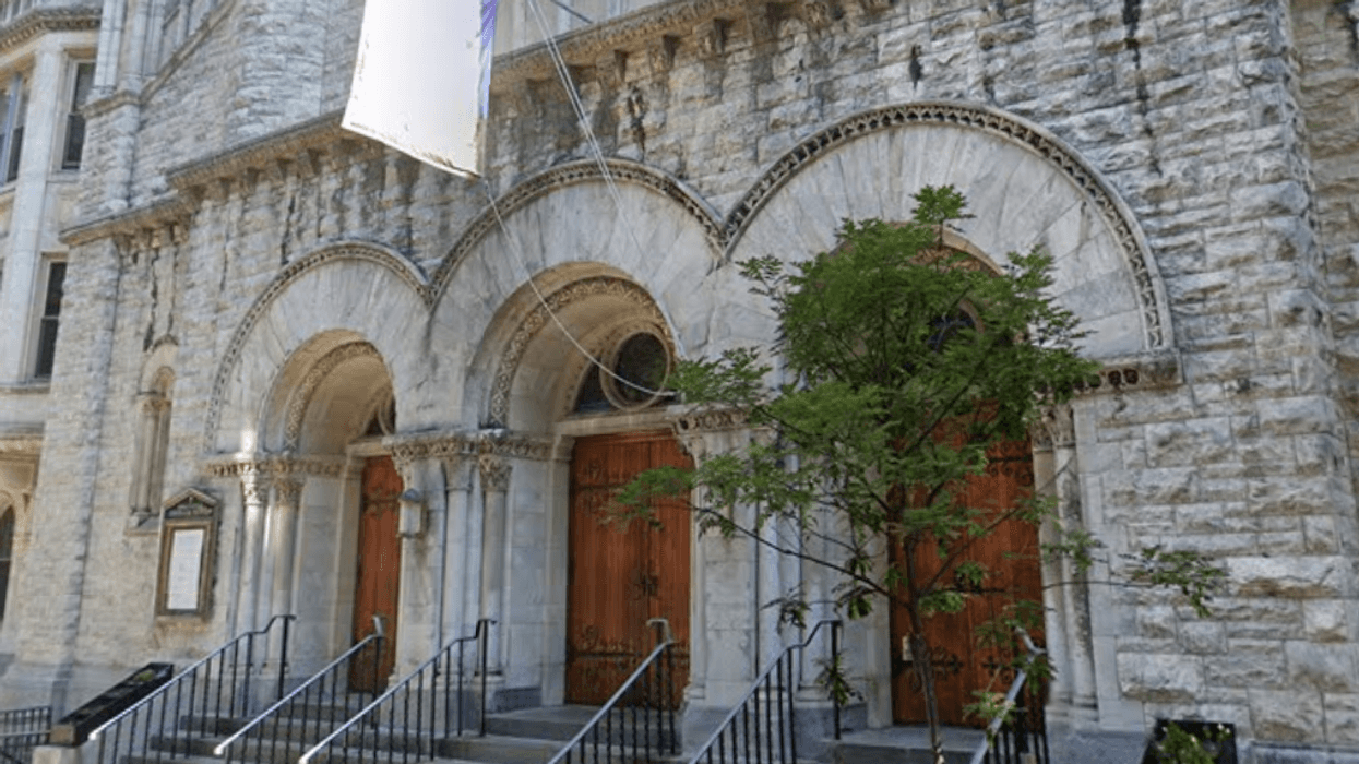 A militant pro-choice group graffitied "If abortion isn’t safe, neither are you" on an Upper West Side church.