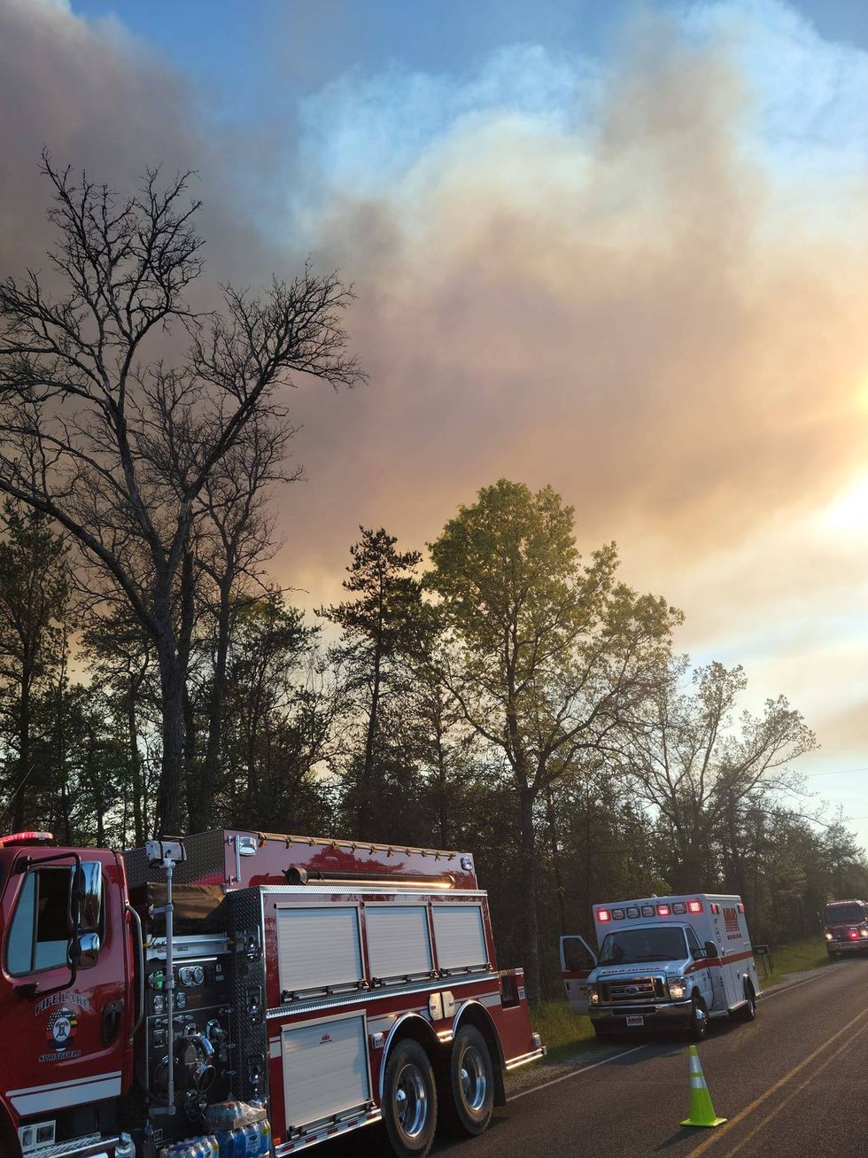 A modest campfire quickly spread into a full-scale wildfire on Friday, burning through 160 acres before crews got it under control in Northern Michigan.
