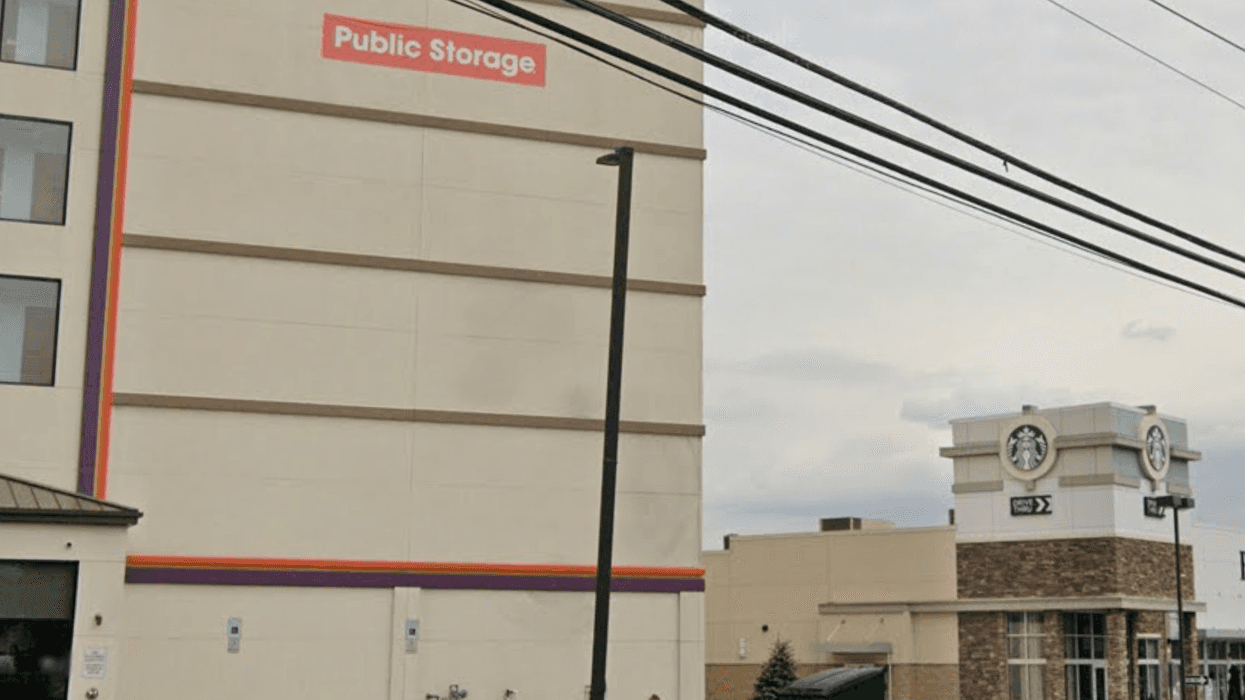 A mother and son are accused of luring her estranged husband to a Rochelle Park storage facility Monday to steal his car.