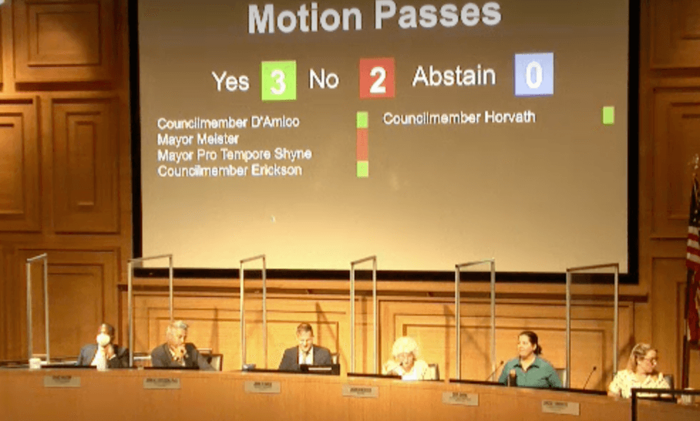 A motion passes during West Hollywood