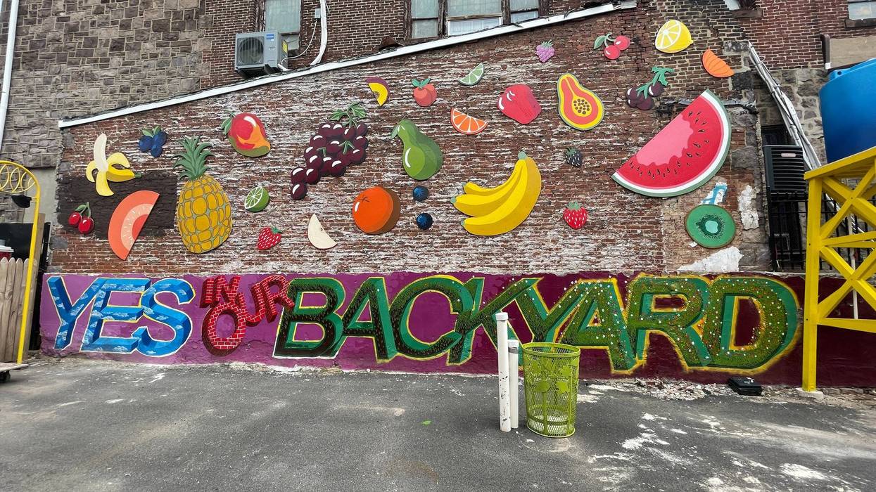 A mural at Love Lot on Ruth Street, Philadelphia