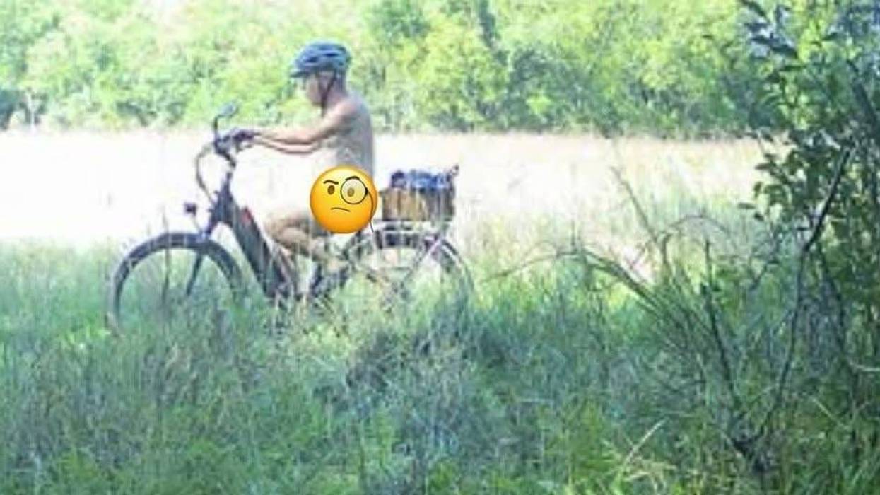 A naked bike rider in NJ