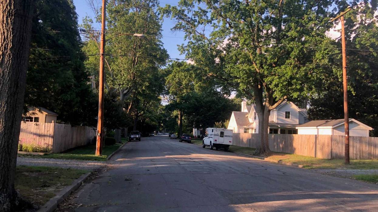 A neighborhood street
