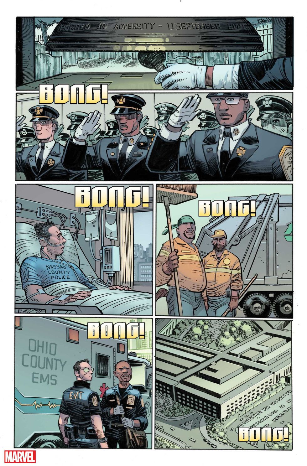 A new comic from Marvel commemorating Sept. 11.