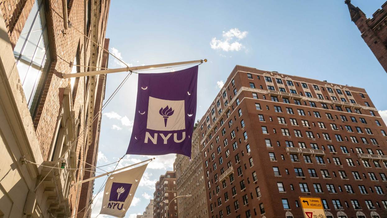 A New York University dorm on Fifth Avenue in Greenwich Village