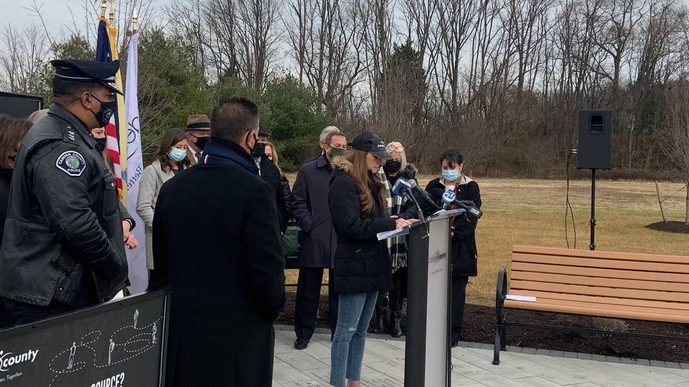 A news conference for the Camden County "Fentanyl is fatal" campaign.