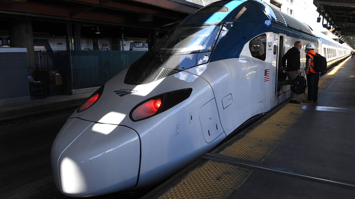 A next generation New Acela train prototype arrives, June 1, 2020, in Washington, D.C.
