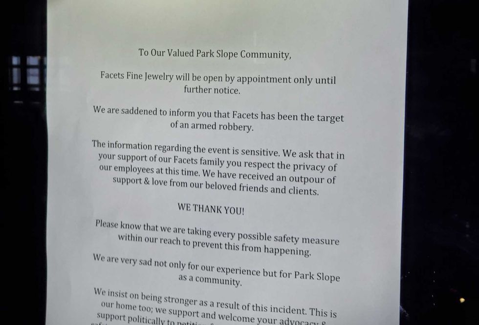 A notice on the door Tuesday said the store will only be open by appointment "until further notice"