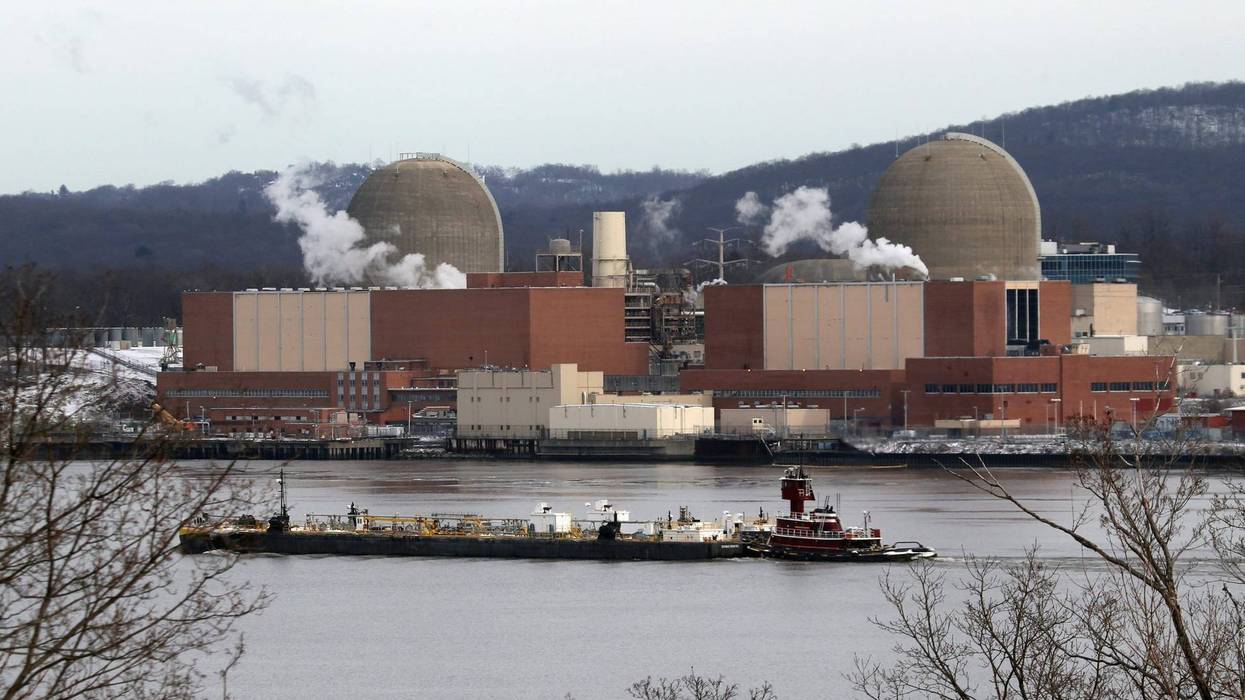 A nuclear power plant.