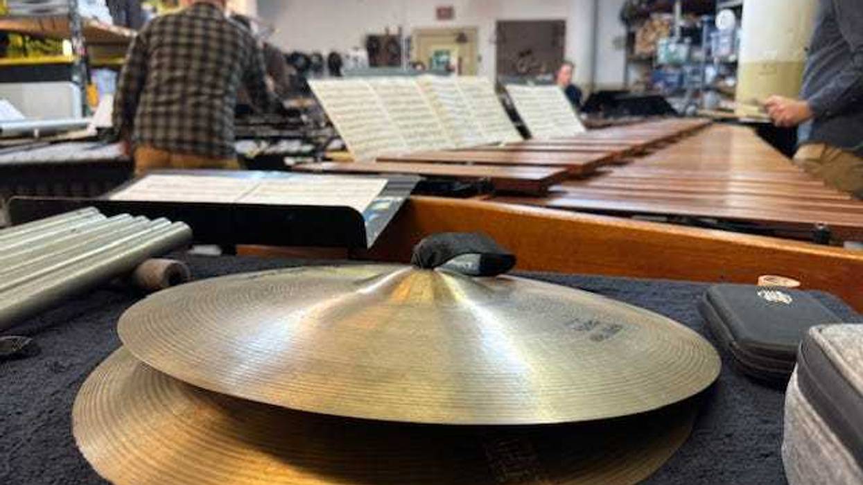 A pair of Zildjian cymbals. An upcoming performance from the Chicago-based, Grammy-winning percussion quartet Third Coast will commemorate Zildjian's more than 400-year history on Dec. 5.