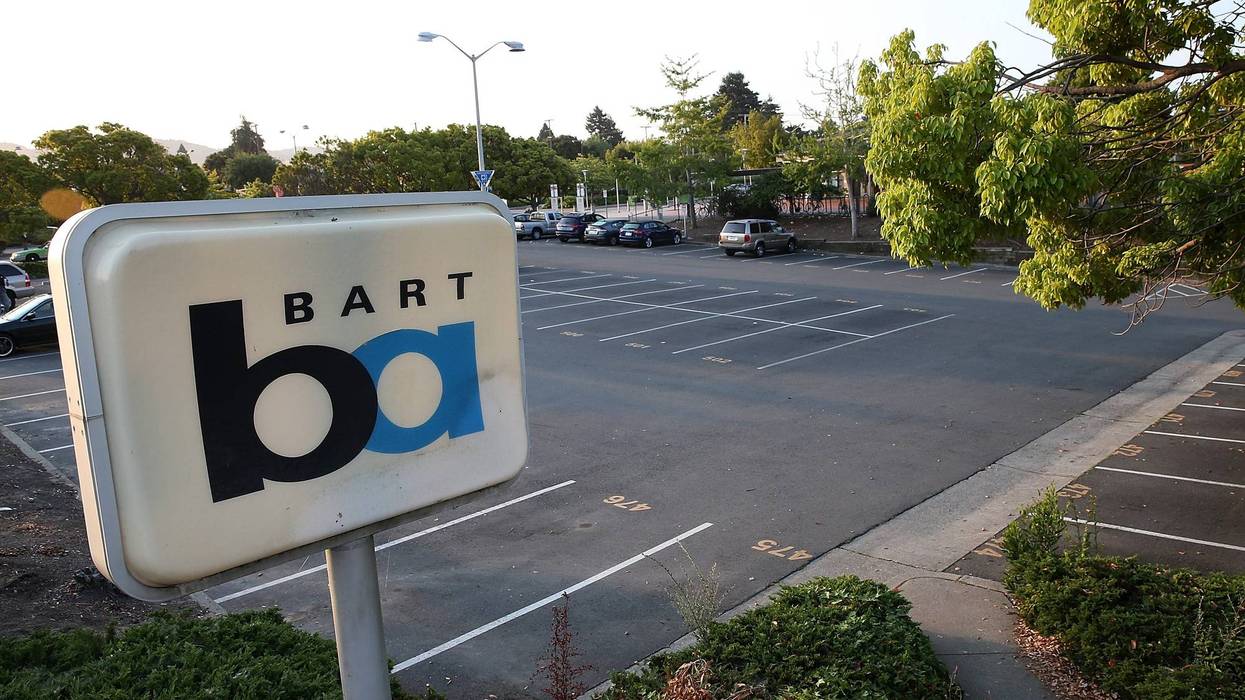 A parking lot sits empty at the North Berkeley Bay Area Rapid Transit (BART) station July 1, 2013 in Berkeley, California