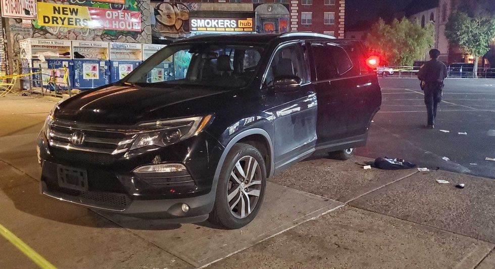 A parking lot was among the areas taped off by police amid an investigation
