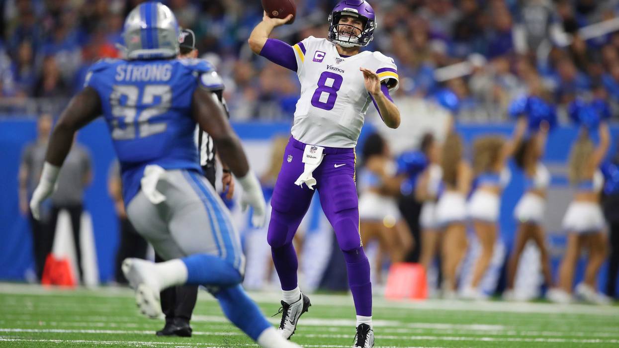 A pass by Kirk Cousins