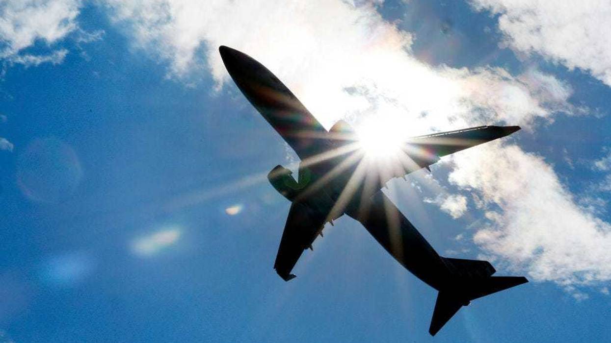 A passenger jet takes off from Ronald Reagan Washington National Airport on August 08, 2023 in Arlington, Virginia.
