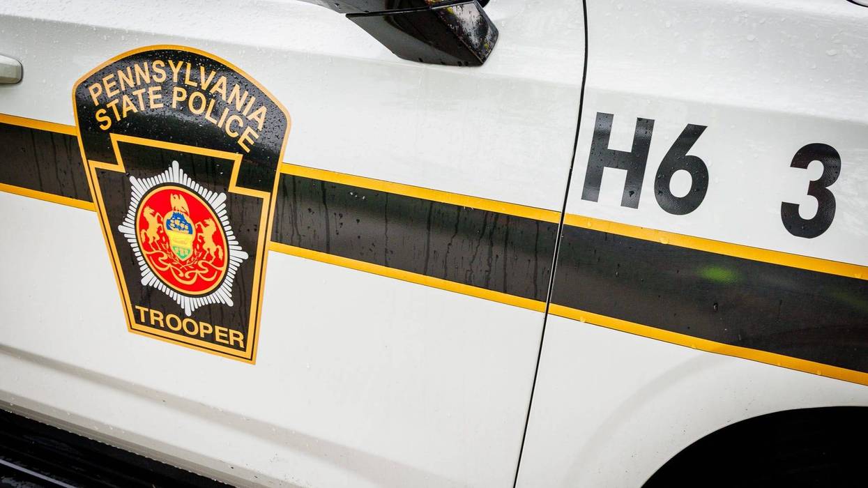 A Pennsylvania State Police SUV.