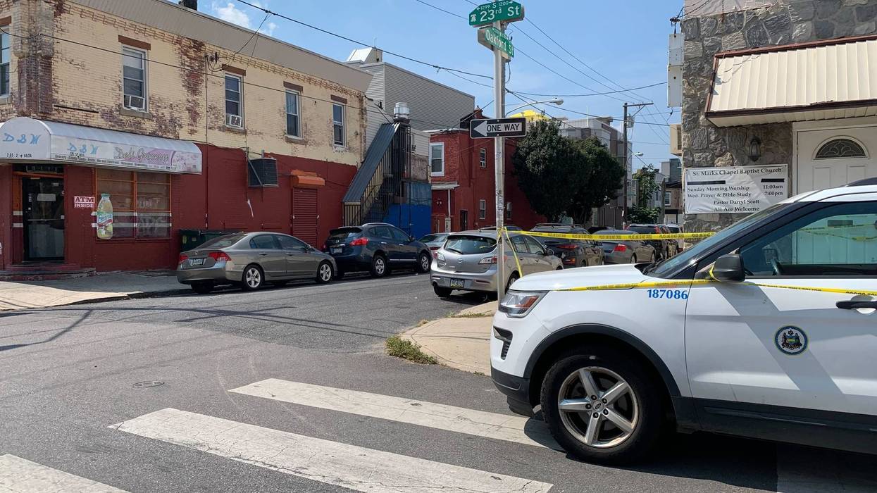 A Philadelphia Streets Department worker was shot while working on the job in South Philadelphia.