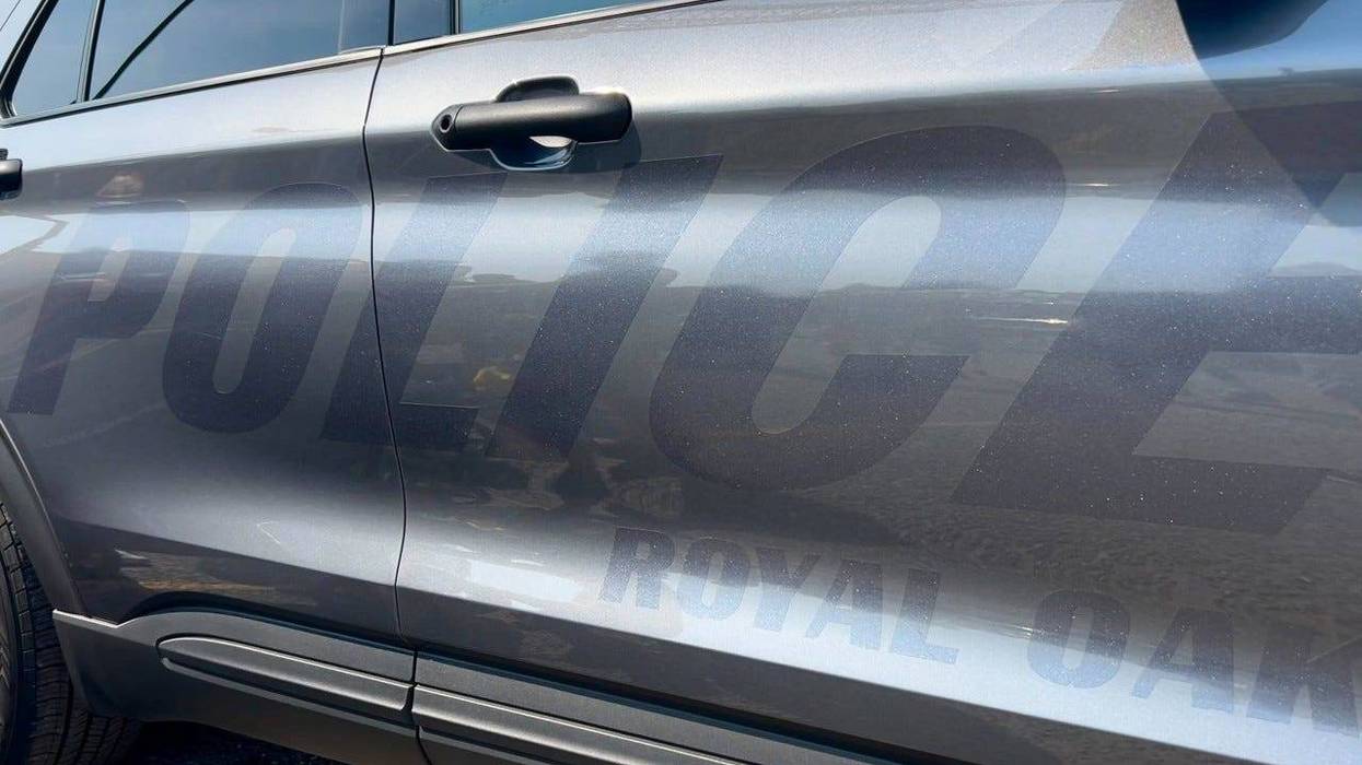 A photo of the Royal Oak Police Department patrol car